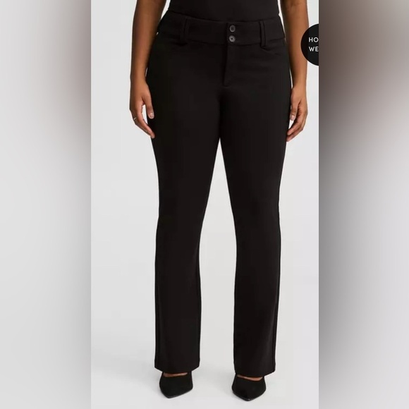 Torrid Black Straight Leg Pants with Sleek Tailored Design - Picture 1 of 6